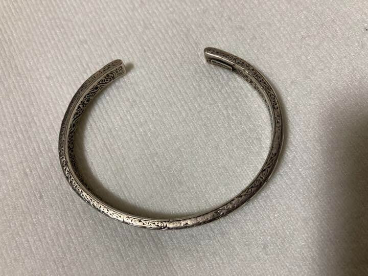 KONSTANTINO Sterling Silver Bangle Bracelet Length 15.7cm 6.1" Used From Japan