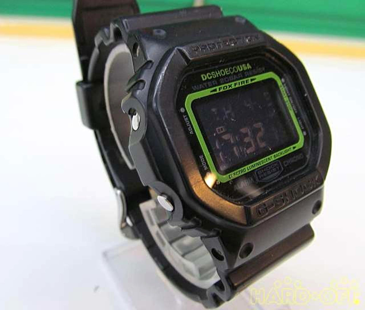 CASIO G-SHOCK Fox Fire DC Shoe Co USA Digital Watch Black Resin Alarm Chrono