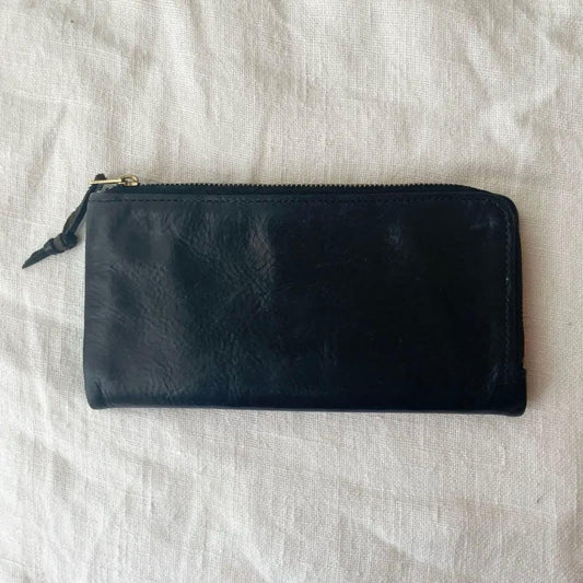 PORTER SOAK LONG WALLET Yoshida Bag 101-06053 Black Cow Leather Used Natural