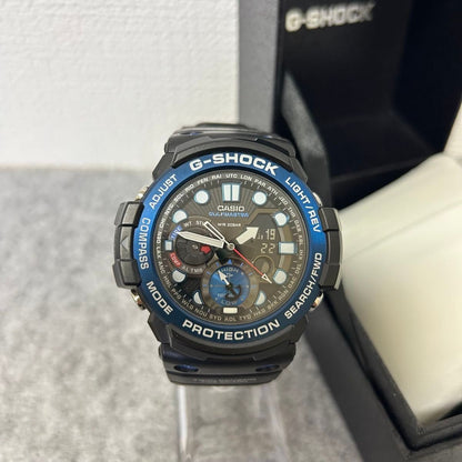 CASIO G-SHOCK GULFMASTER GN-1000B Analog Digital Mens Watch Black Blue Box