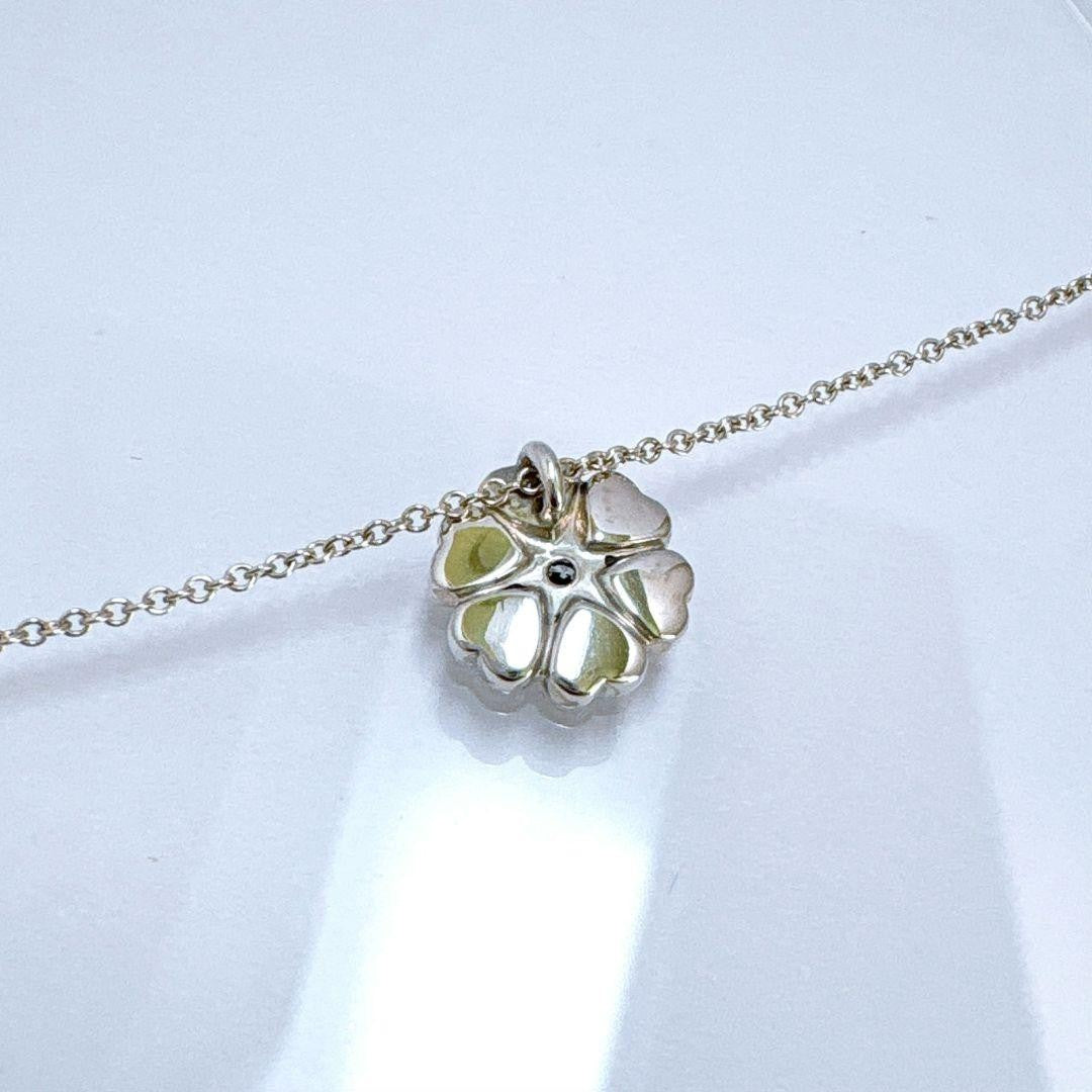 Tiffany & Co Silver 925 Crown of Hearts Necklace Pendant Paloma Picasso L 16.5in