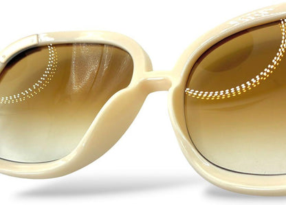 Chloe CL2119 Paddington Butterfly Sunglasses Beige Cream Frame Gold Hardware