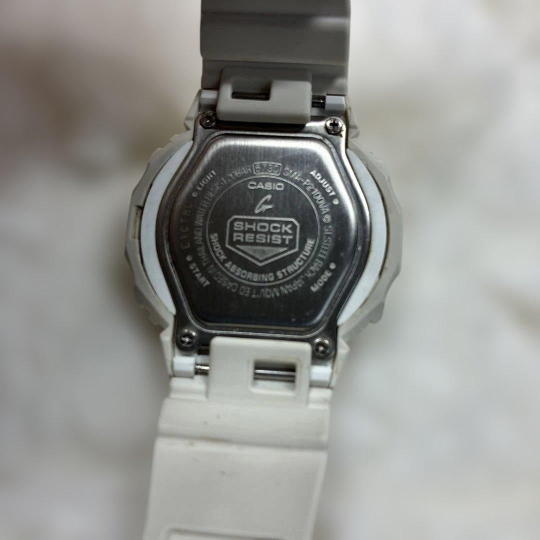 CASIO G-SHOCK GA-2100VA Analog Digital Watch White Resin Case 45mm Octagon Light