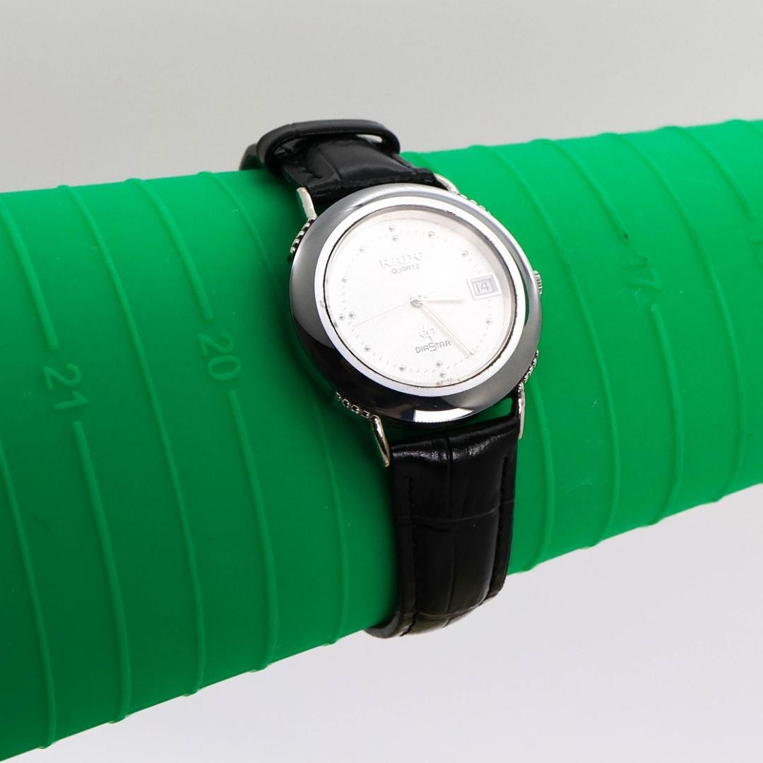 Rado Diastar 107.9623.3 Date Hard Alloy Case Quartz Watch Men Battery Replaced