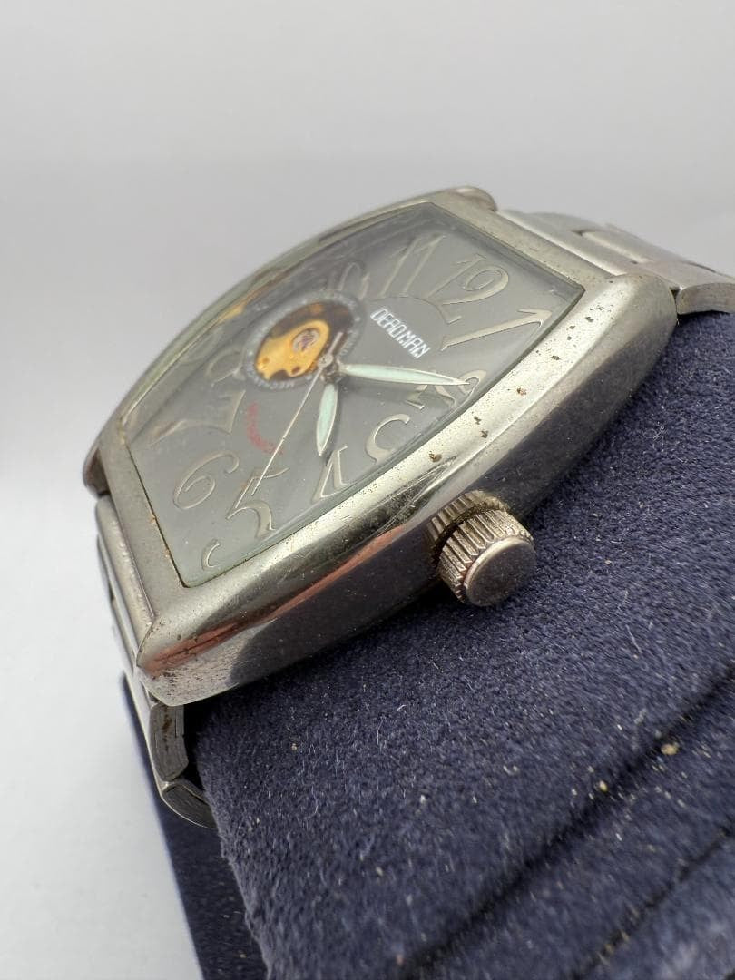 Vintage Deadman Skeleton Japan Made Men Quartz Watch Used