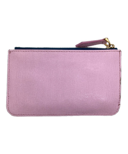 FENDI Monster Bugs Eyes Coin Case Purse Multicolor Leather Crystal Italy Zip