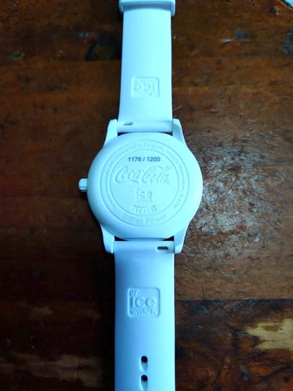 Ice-Watch 018513 Coca-Cola Collab Quartz Watch White Logo Dial With Case New
