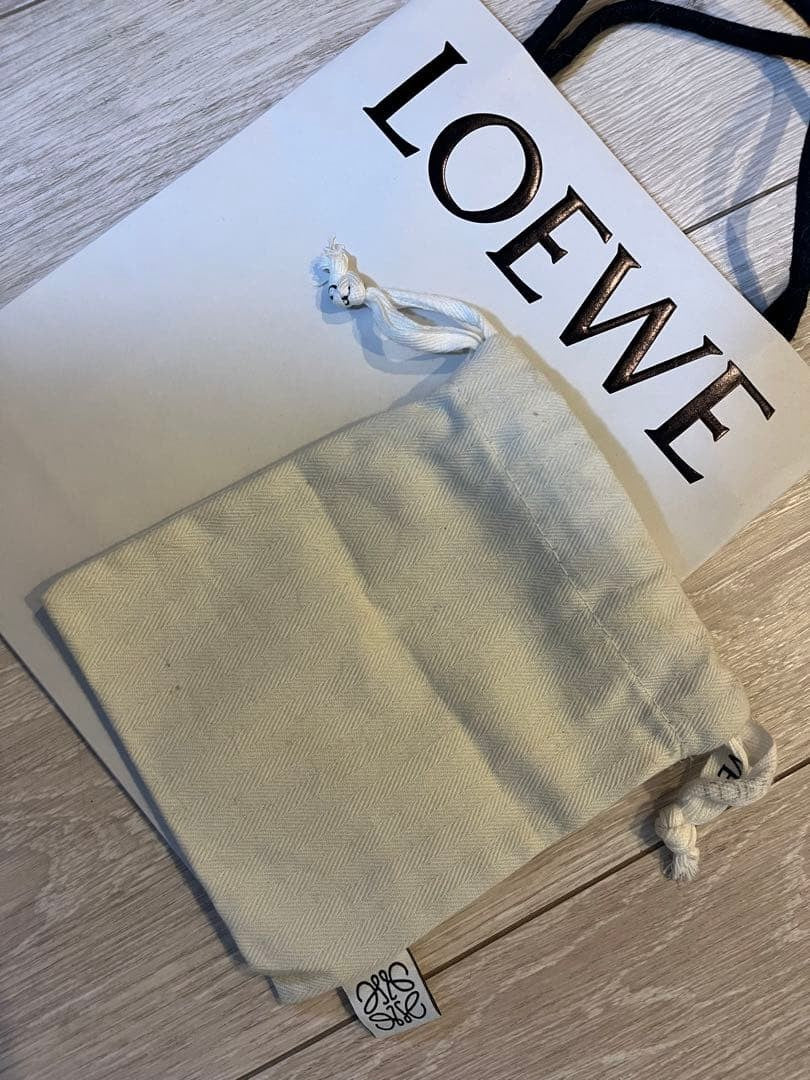 Auth LOEWE Leather Elephant Bag Charm Keyring Mini Pouch Coin Case Multicolor