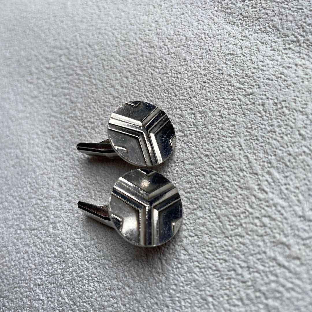 Georg Jensen Cufflinks 60B Sterling Silver 925 Denmark Mens Geometric Vintage