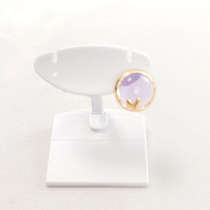 Tiffany & Co Olive Leaf Amethyst Single Earring Yellow Gold 750 18K 10.5x10.5mm