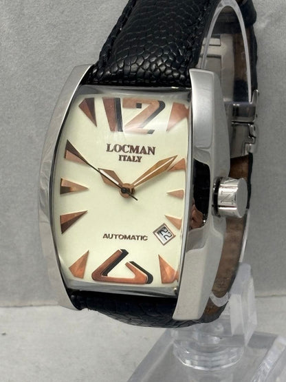 LOCMAN PANORAMA Ref.150 Automatic Analog Date Watch Men Excellent