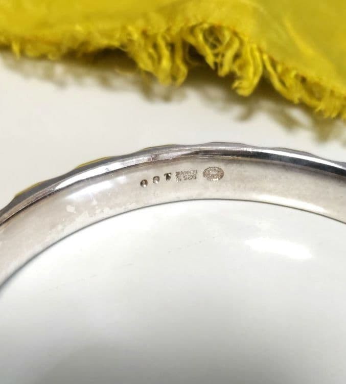 Vintage Rare Georg Jensen # 160 Sterling Silver 925 Bangle Bracelet Nanna Ditzel