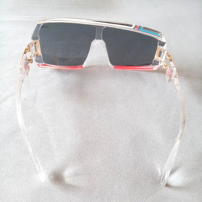 CAZAL MOD 858 135 Sunglasses Clear Frame Gray Lens New Unused Germany Made