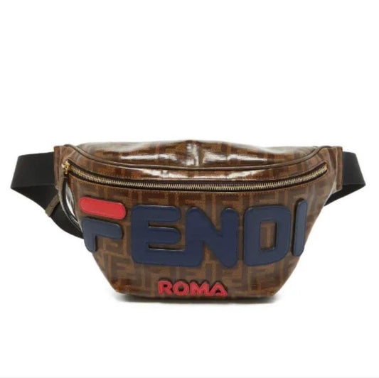 Fendi x Fila Roma Authentic Crossbody Waist Bag Belt Bag Used Minor Scratches