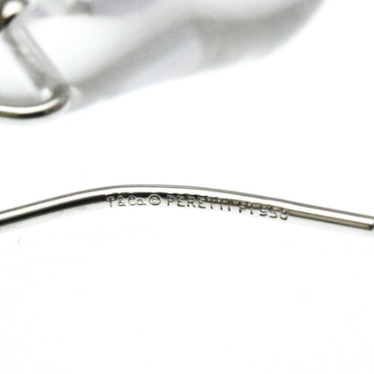 Tiffany&Co. Auth Teardrop Crystal Drop Earrings 18K WG 16.30x10 mm 0.64x0.39"