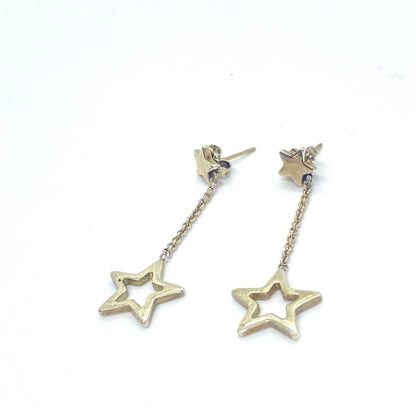 Tiffany & Co. Sterling Silver 925 Star Drop Swing Earrings Dangle Used