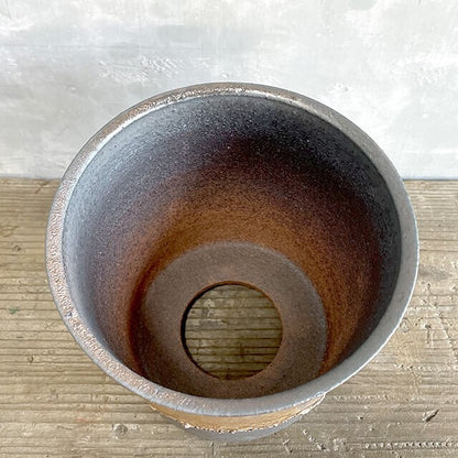 Kamiyama Standard Pot Shigarakiyaki Φ5.9”x 5.1" Agave caudex Cactus Japan Bonsai