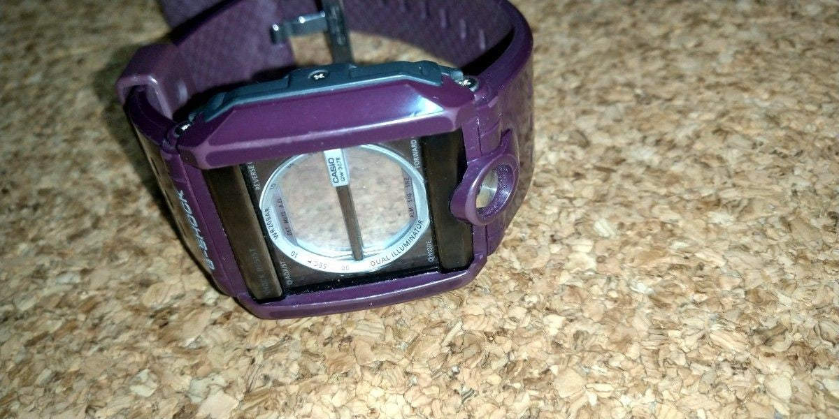 CASIO G-SHOCK G-8100B Purple Digital Watch Shock Resist Resin Strap Used
