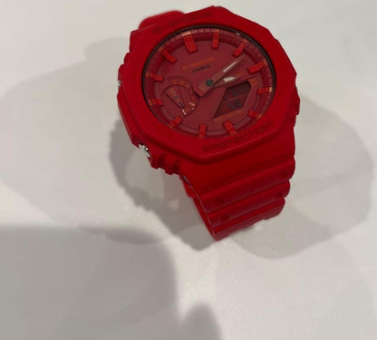 CASIO G-SHOCK GA-2100-4AJF Analog Digital Watch Red Resin Case 20BAR Carbon Core