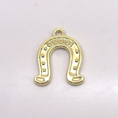 Gucci Horseshoe Gold Tone Pendant Top Charm Used