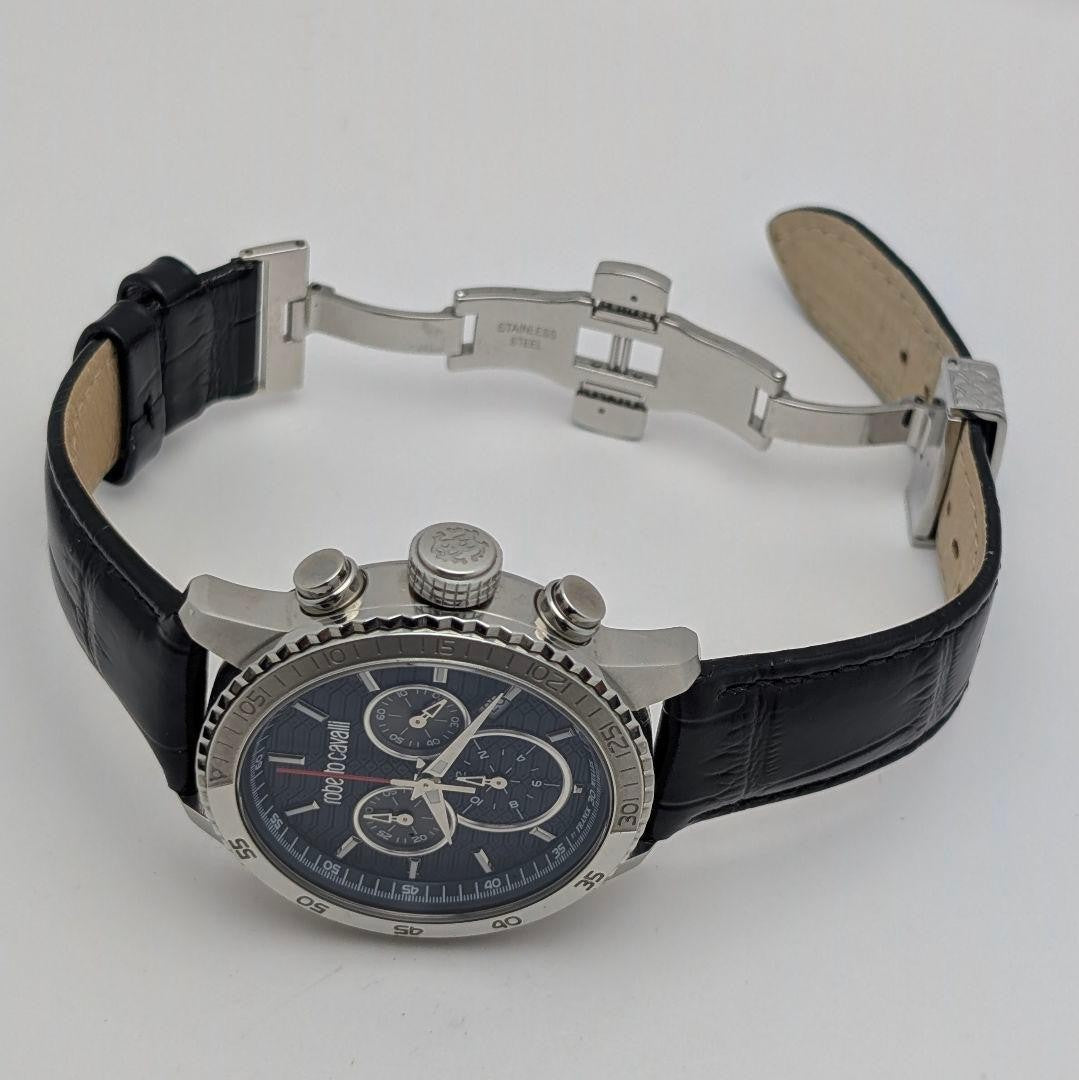 Roberto Cavalli by FRANCK MULLER 1G061 Chronograph Quartz Watch Men Excellent