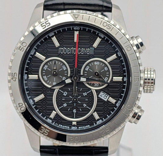 Roberto Cavalli by FRANCK MULLER 1G061 Chronograph Quartz Watch Men Excellent