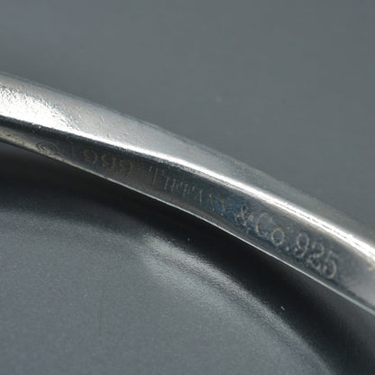 Tiffany & Co Sterling Silver 925 Knife Edge Twisted Bangle L 22cm 8.6in