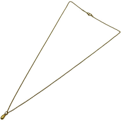 Tiffany & Co Yellow Gold 18K Teardrop Pendant Necklace L 40cm 15.7in Excellent