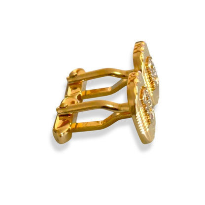 Loewe Anagram Gold Tone Cufflinks Excellent