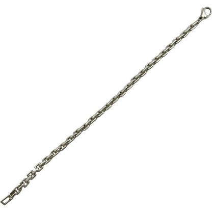 Authentic Tiffany & Co Sterling Silver 925 Square Chain Link Bracelet L 17.5cm