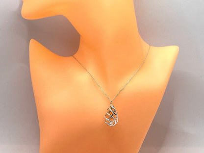 Tiffany & Co Sterling Silver 925 Venice Luce Drop Pendant Necklace Used Japan