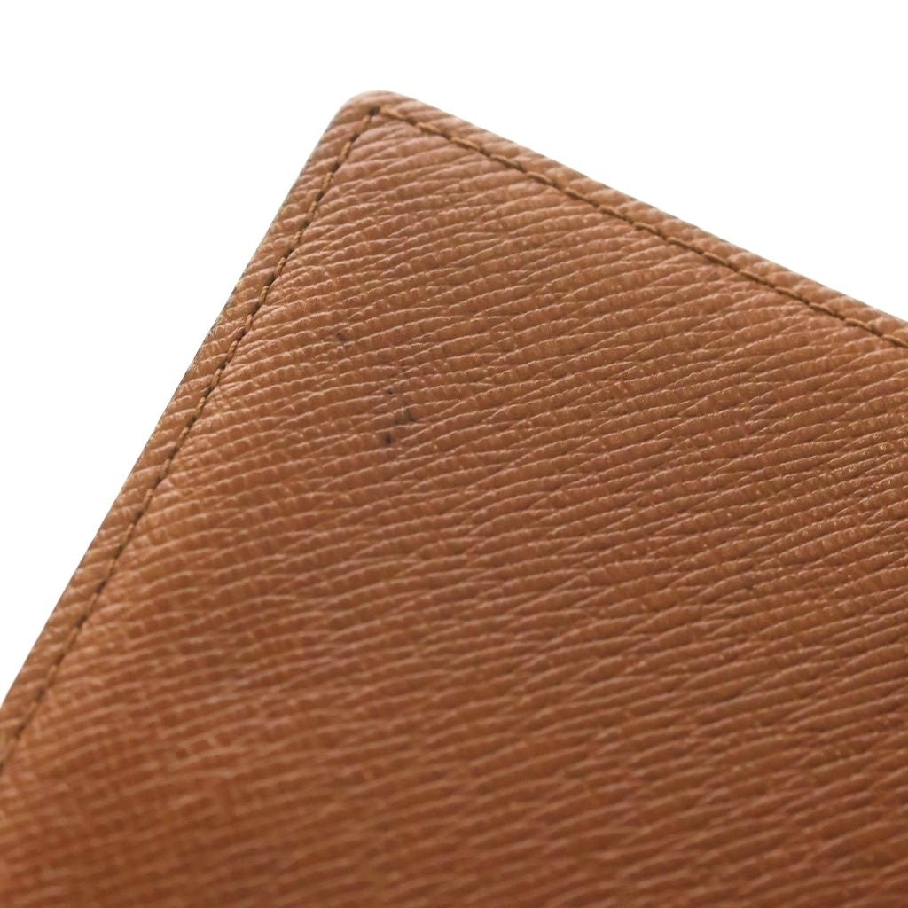 Louis Vuitton Monogram Agenda Mini Notebook Cover R20007 Brown PVC Leather Used