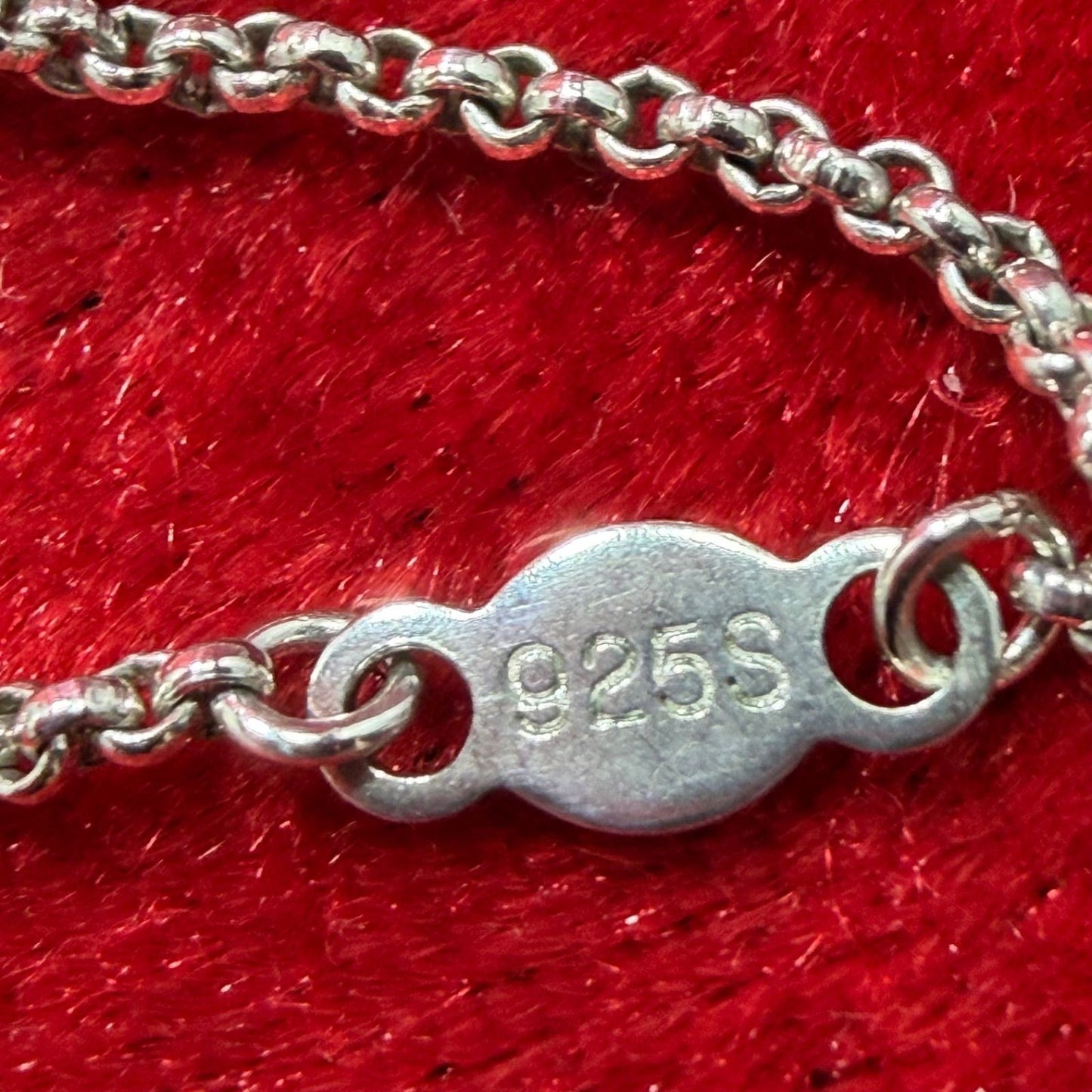 Georg Jensen # 9A Sterling Silver 925 Turquoise Necklace Pendant L 44.5cm 17.5in