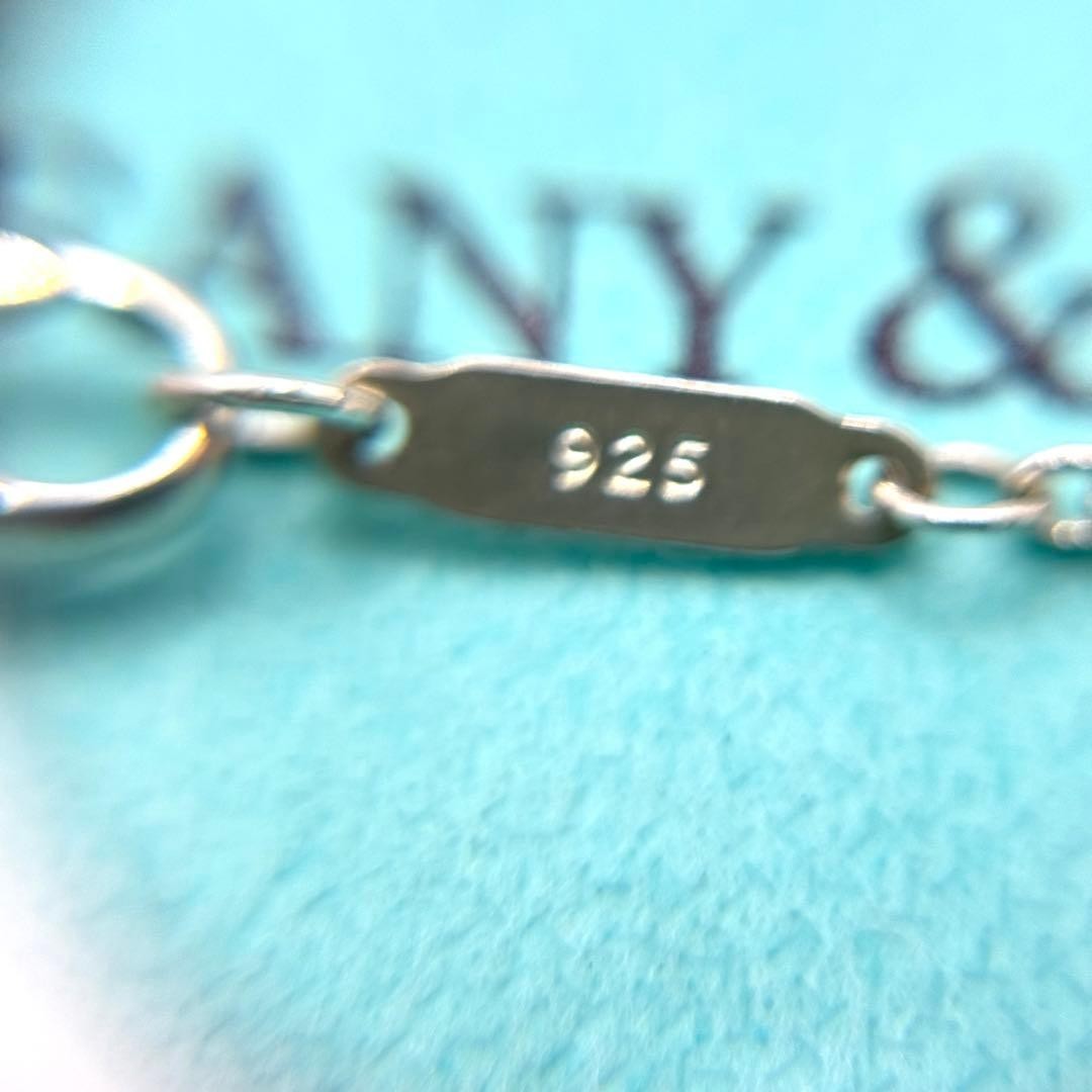 Tiffany & Co Five Pearl Sterling Silver 925 Necklace Pendant L 40cm 15.7in