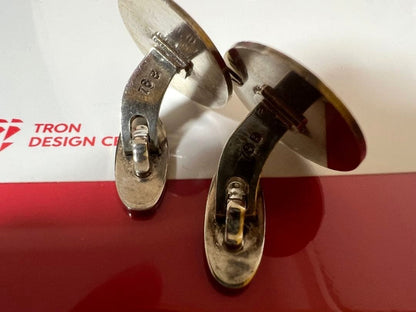 Georg Jensen Cufflinks Sterling Silver 925 Wheat Design Men's Denmark Vintage
