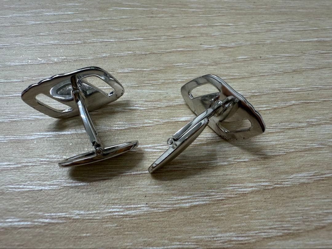 Mikimoto Authentic Silver Pearl Cufflinks Elegant Design With Case Used Japan