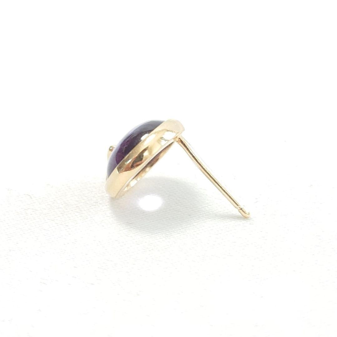 Tiffany & Co Olive Leaf Amethyst Single Earring Yellow Gold 750 18K 10.5x10.5mm