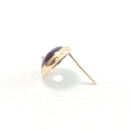 Tiffany & Co Olive Leaf Amethyst Single Earring Yellow Gold 750 18K 10.5x10.5mm