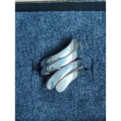 Georg Jensen # A10 Sterling Silver Ring Size 47 US 4 Andreas Mikkelsen Denmark