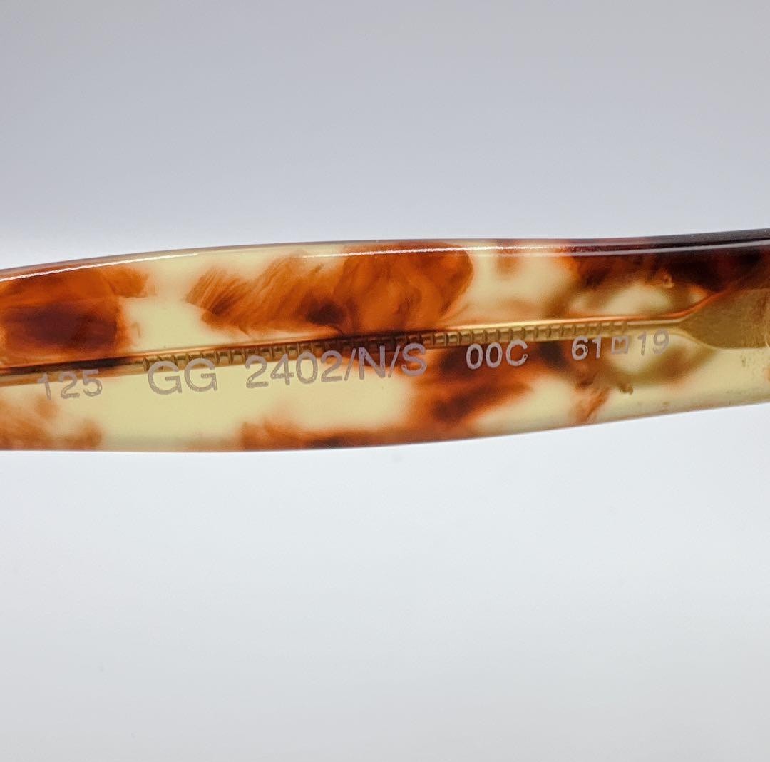 GUCCI GG2402/N/S Sunglasses Pattern Brown Gold Interlocking GG