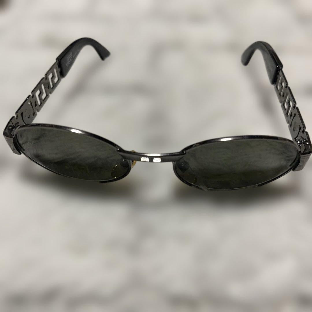 Gianni Versace Authentic VTG S43 91M Sunglasses Medusa Greca Italy Made Used