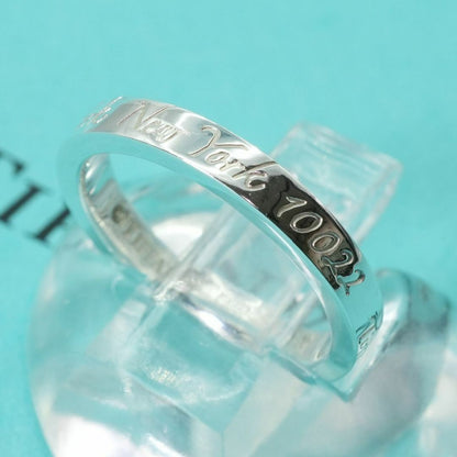 Excellent Tiffany & Co Sterling Silver 925 Note Narrow Ring Size US 5.5