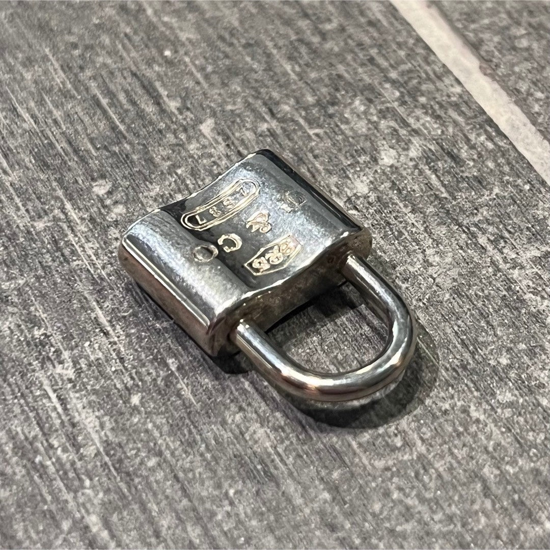 Tiffany&Co. Authentic 1837 Padlock 925 Pendant Top Only  Silver Lock Charm Used