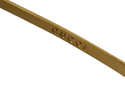 Vintage Gucci Gold Tone Temple Clear Frame Studs Sunglasses Men Tom Ford Era