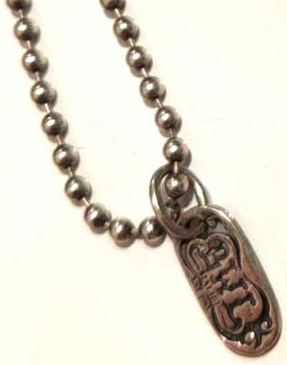 Bill Wall Leather BWL Malibu Ball Chain Necklace Silver 43cm 16.9" Used 11g