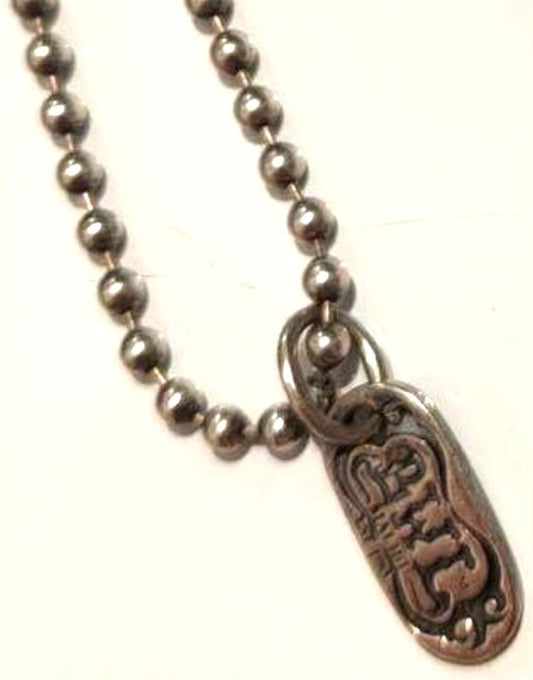 Bill Wall Leather BWL Malibu Ball Chain Necklace Silver 43cm 16.9" Used 11g
