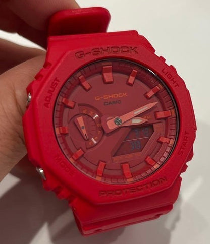 CASIO G-SHOCK GA-2100-4AJF Analog Digital Watch Red Resin Case 20BAR Carbon Core
