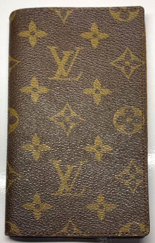 Louis Vuitton Agenda Poche Monogram Notebook Cover Case Canvas France 6.3x3.5in