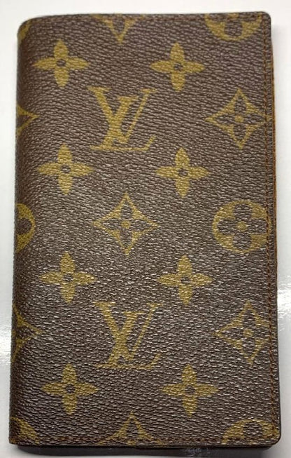 Louis Vuitton Agenda Poche Monogram Notebook Cover Case Canvas France 6.3x3.5in