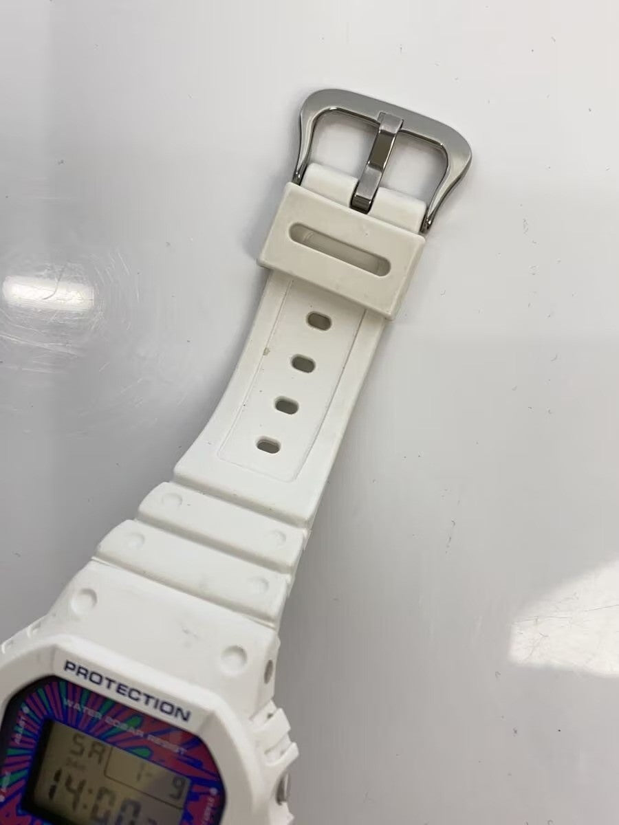 CASIO G-SHOCK DW-5600DN Digital Watch White Resin Tie-Dye Dial Mens Quartz 43mm